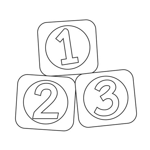 123 Blocks-Symbol vektor