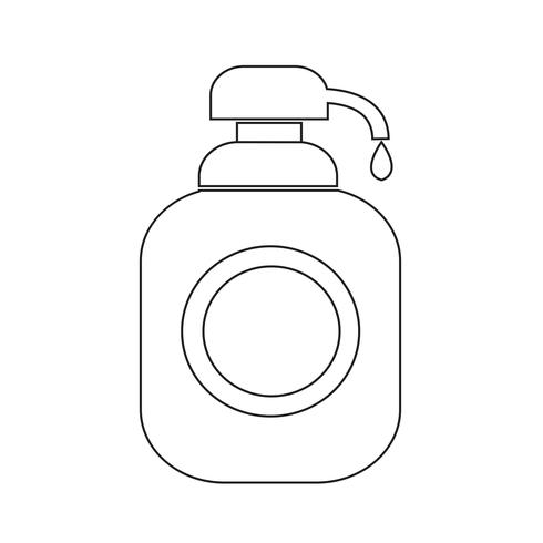 Duschgel, Liquid Soap Dispenser Icon vektor