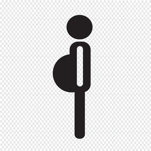 Schwangerschafts-Frau-Symbol vektor