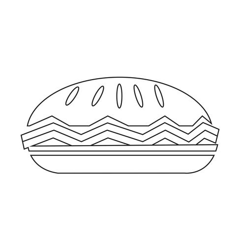 Food Pie-Symbol vektor