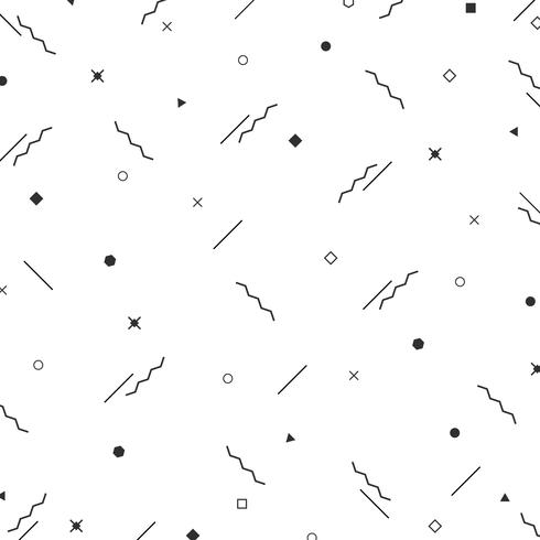 Abstrakter schwarzer geometrischer Musterhintergrund. Verzierung für geometrisches Grafikdesign für Abdeckung, Grafik. vektor