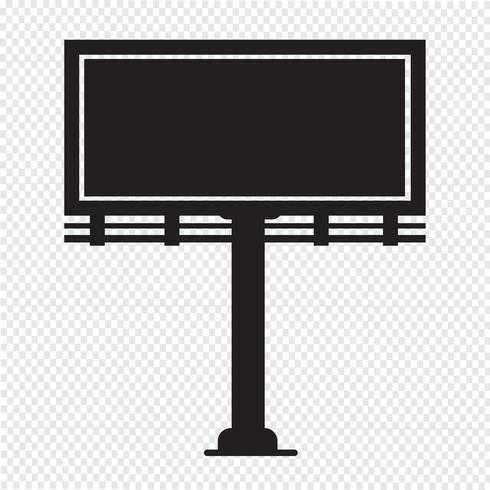 Billboard presentation icon vektor