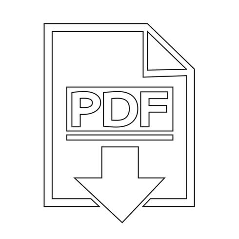 PDF-Symbol Symbol Zeichen vektor