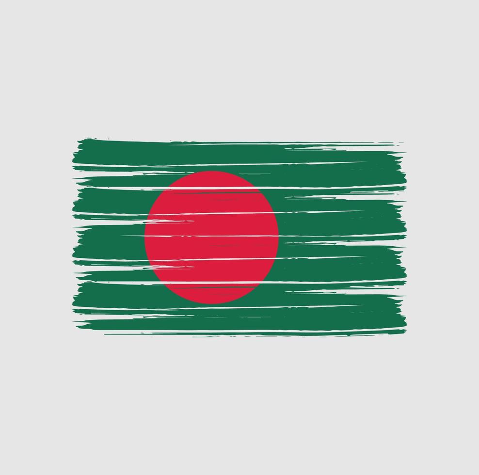 bangladesh flaggborste vektor