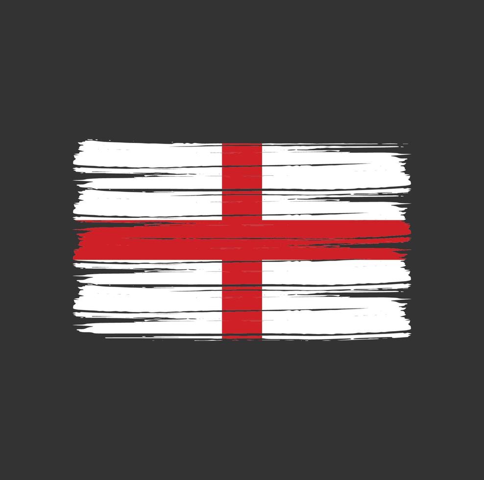 Englands flagga borste vektor