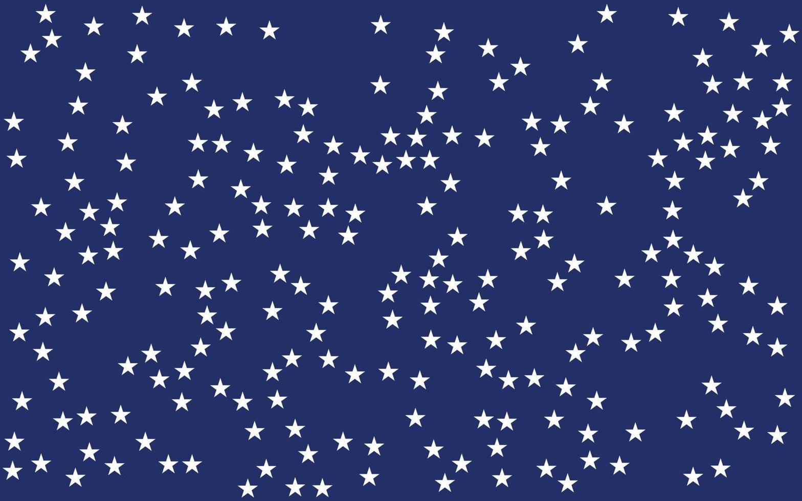 usa-stil nahtlose muster weiße sterne auf blauem hintergrund. Illustration. vektor