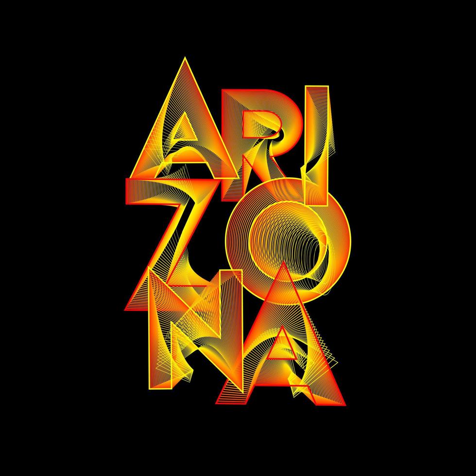 arizona city typografikonst för t-shirtdesign, affischer etc. vektorillustration vektor