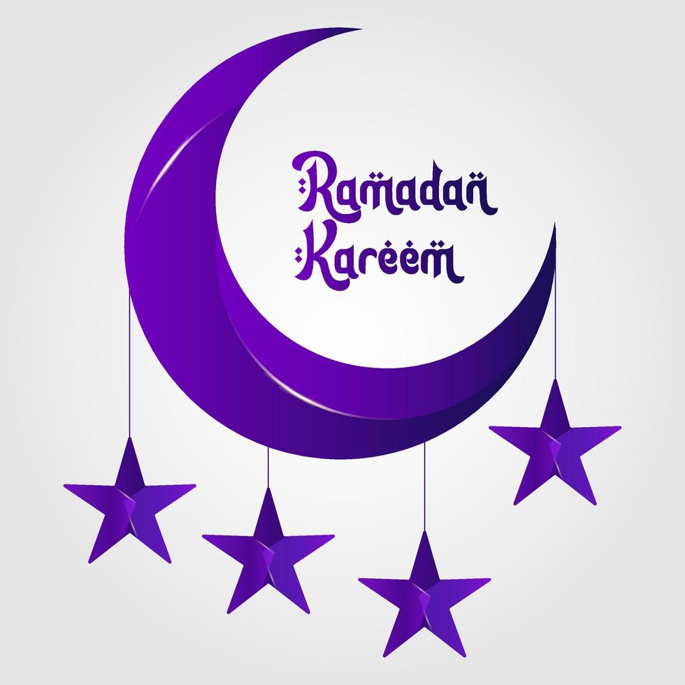 lyx hälsning ramadan kareem islamisk bakgrund vektor