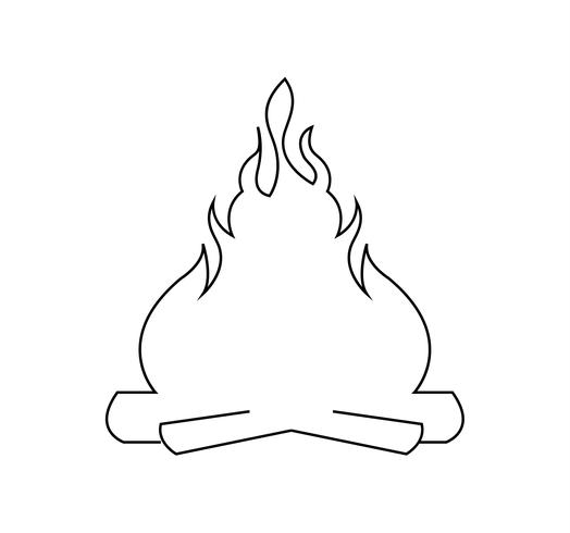 Lagerfeuer Symbol vektor