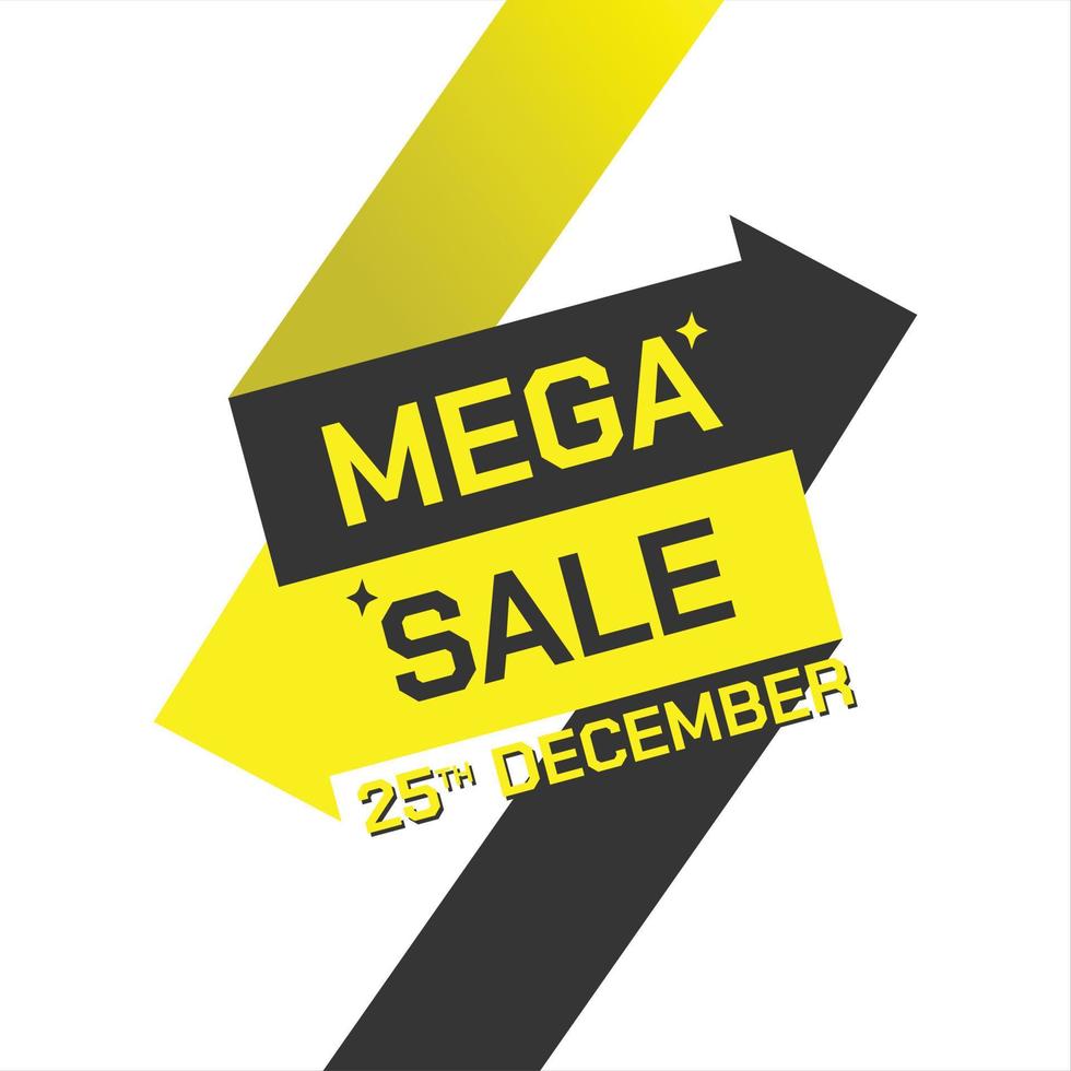 mega sale kreatives design für den abendessensverkauf. vektor