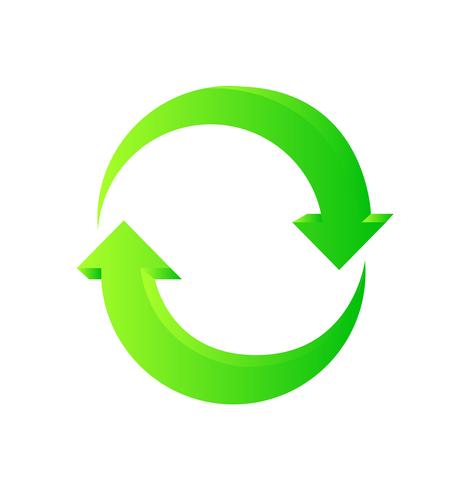 Grüne Recyclingpfeile vektor