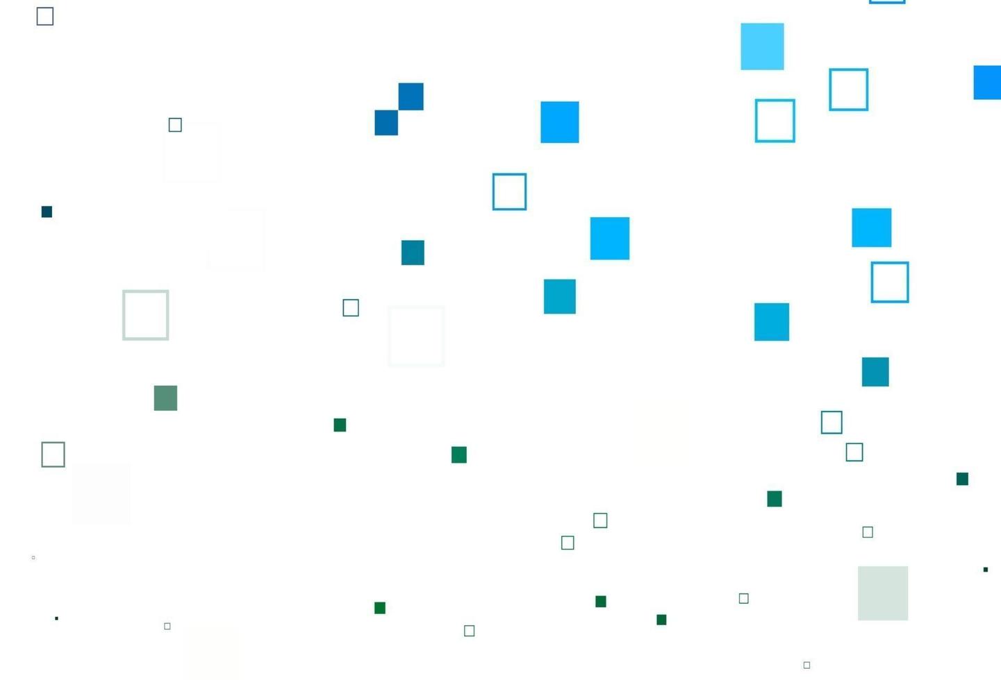hellblaue, grüne Vektorvorlage mit quadratischem Stil. vektor