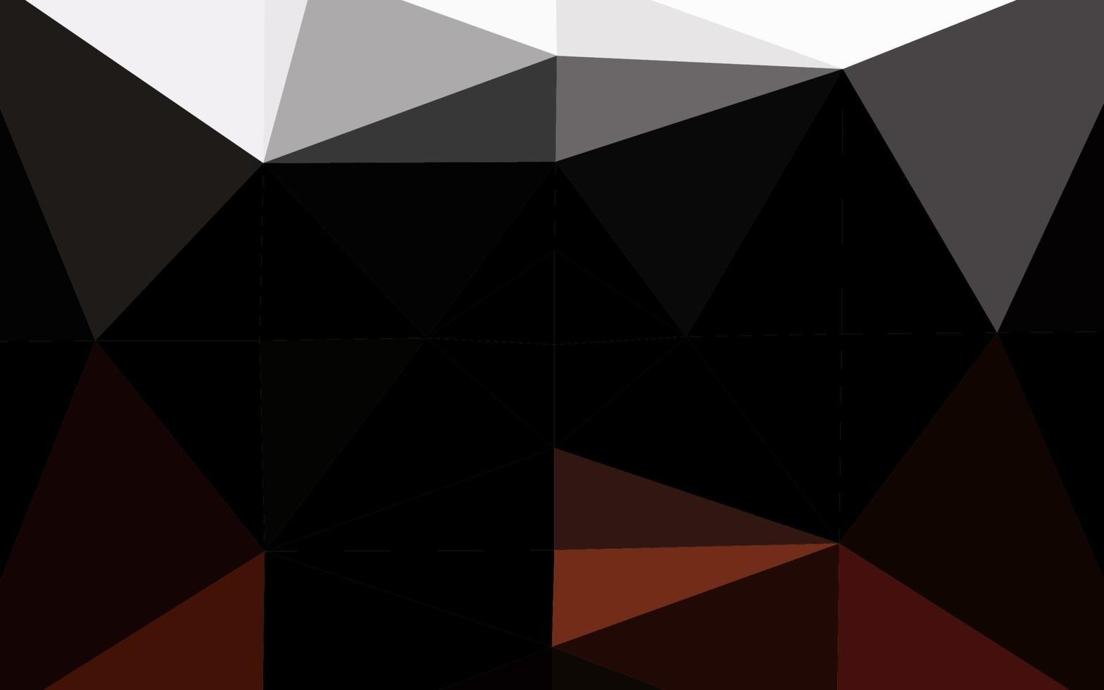 mörkröd, gul vektor abstrakt polygonal textur.