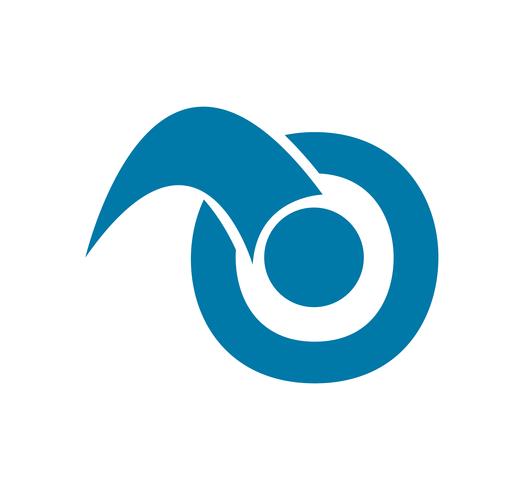 Blaues abstraktes Logo vektor