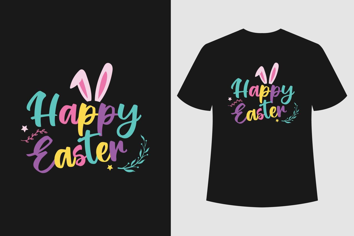 fröhliches Ostern-Tagest-shirt vektor