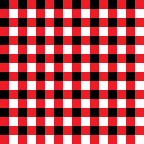 Rött och Svarta Plaid Fabric Pattern vektor