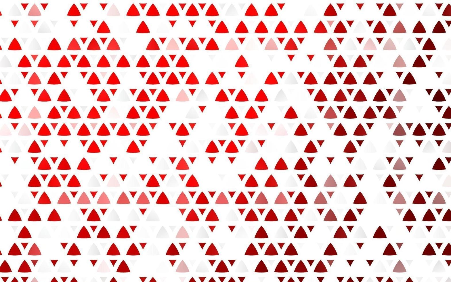 ljus röd vektor sömlös bakgrund med trianglar.