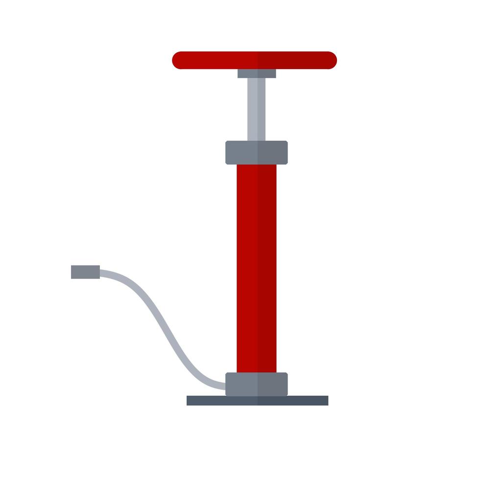 Luftpumpe. mechanische Vorrichtung zum Pumpen. Druckerhöhung. vektor