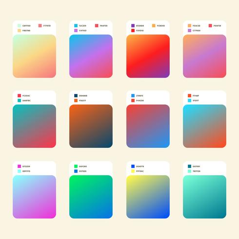 Trend Gradient Colors Sammansättning vektor