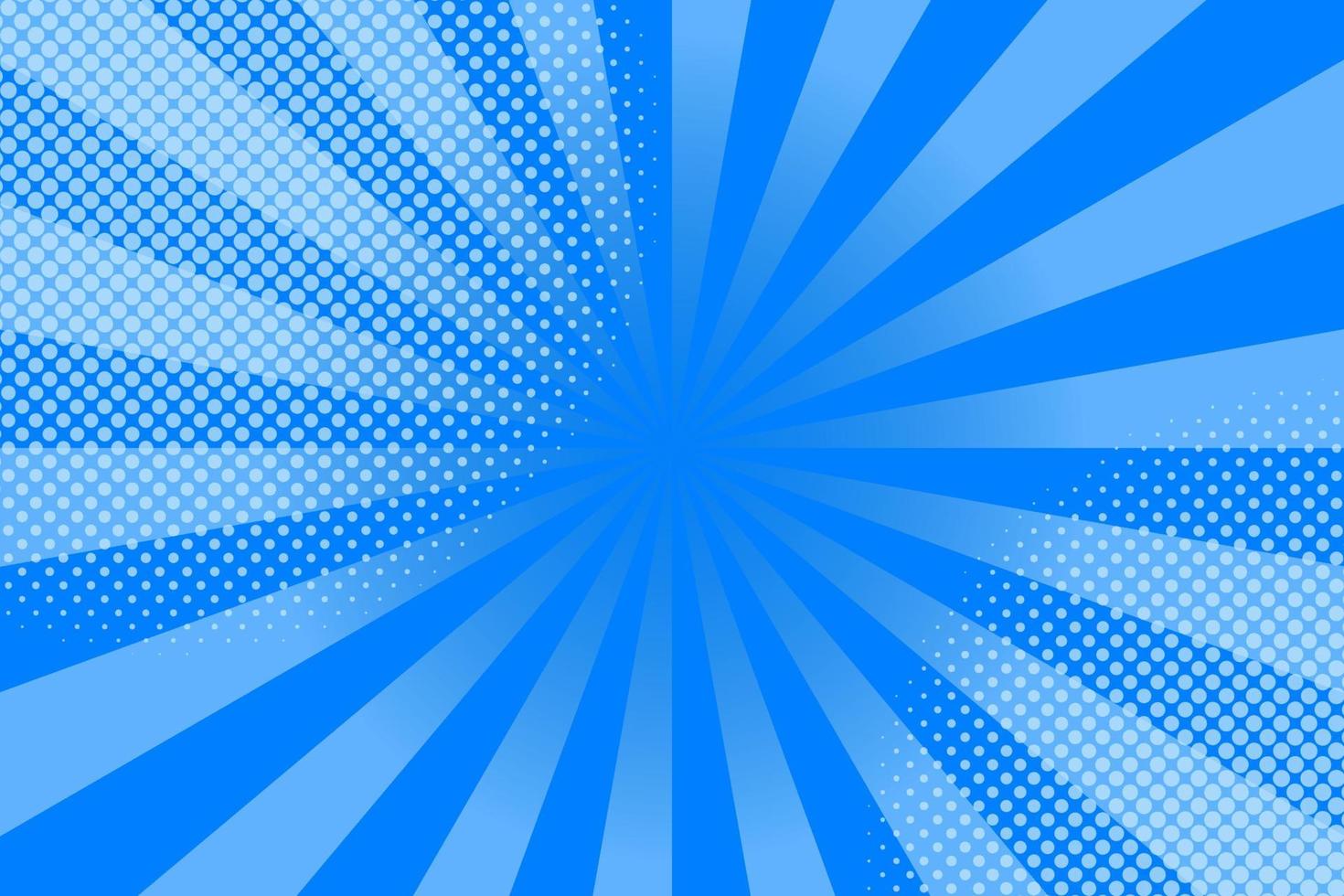 flacher blauer Hintergrund im Comic-Stil mit Halbton vektor