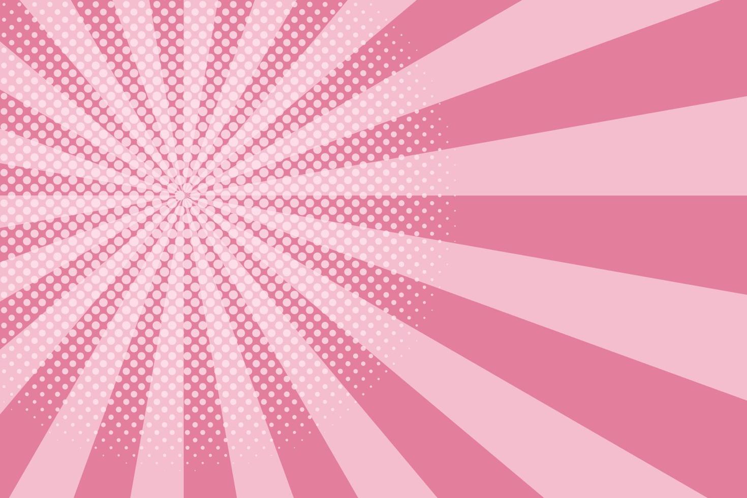 platt rosa komisk stil bakgrund med halvton vektor