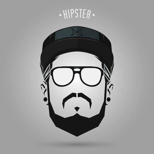 hipster skyltlock vektor