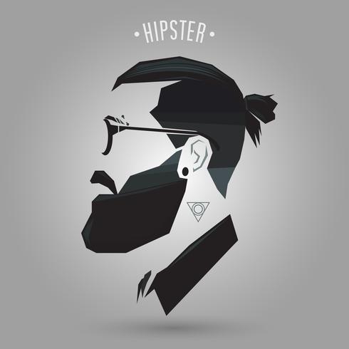 Hipster Frisur vektor