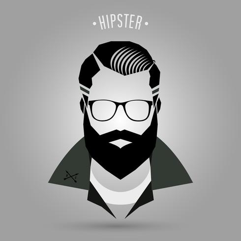 Hipster män stil 02 vektor