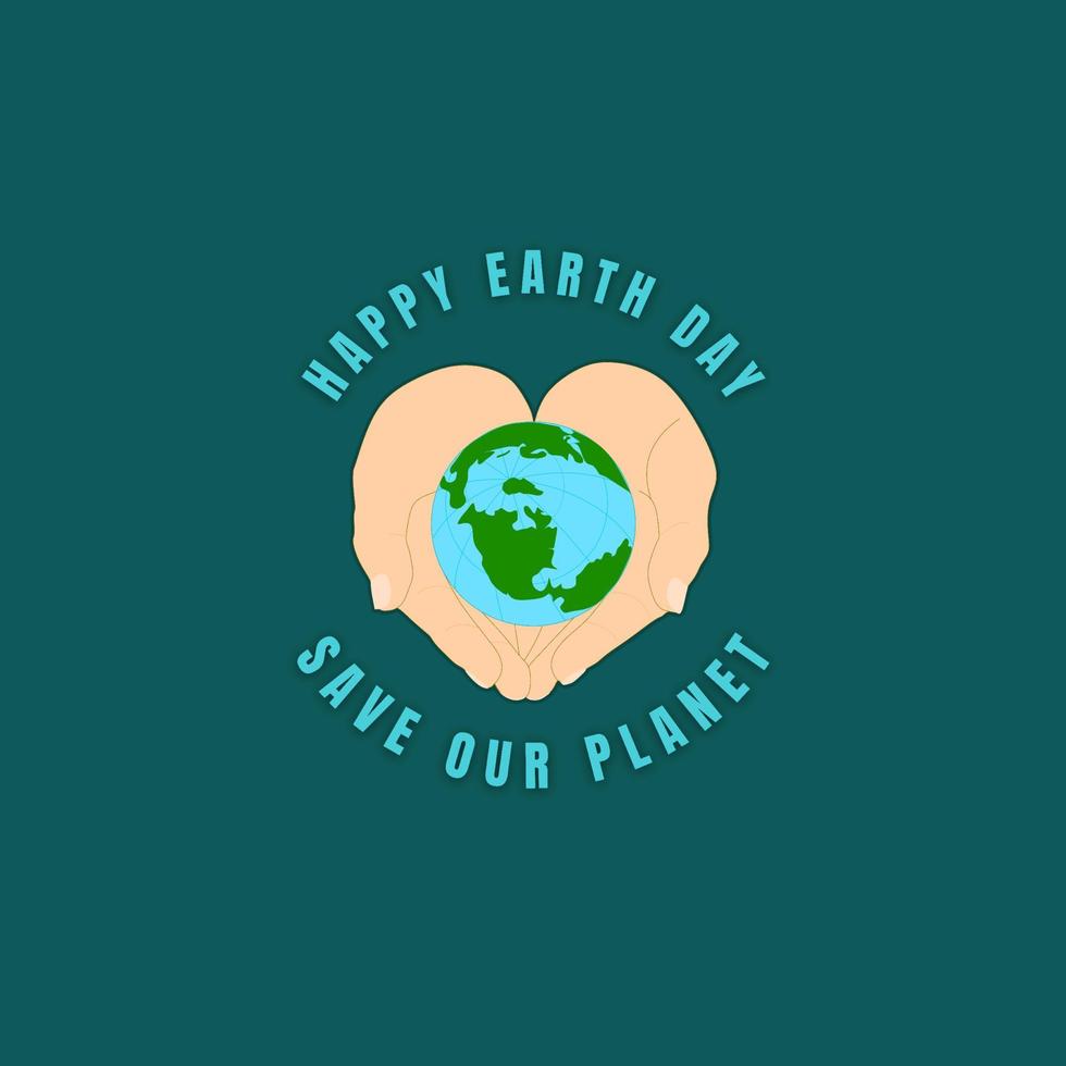 världskarta bakgrund vektor illustration, vektor, Earth Day logotyp design. glad jordens dag, 22 april