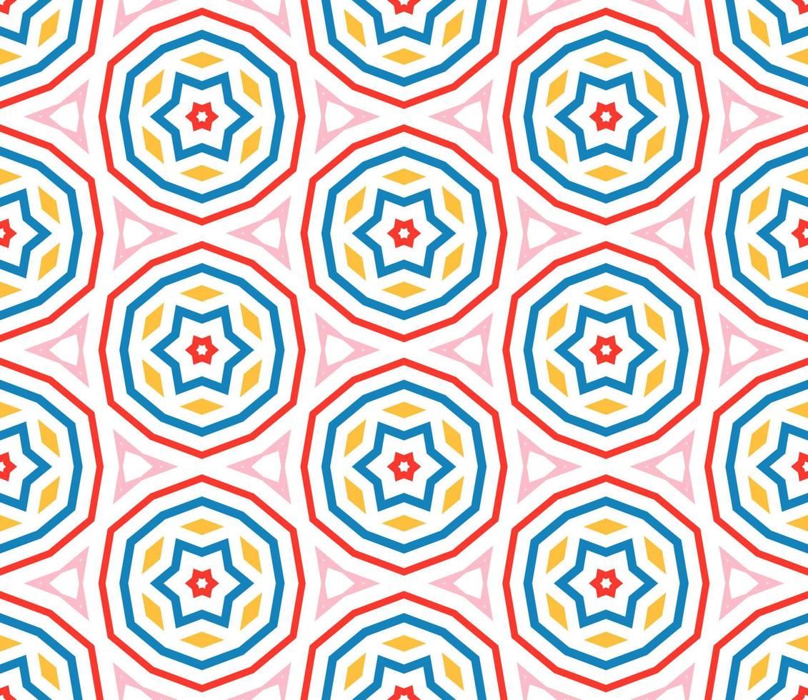 abstrakte Fantasie dünne Linie Hexagon, geometrisches nahtloses Muster des Dreiecks. kreatives mosaik, fliesenhintergrund. vektor