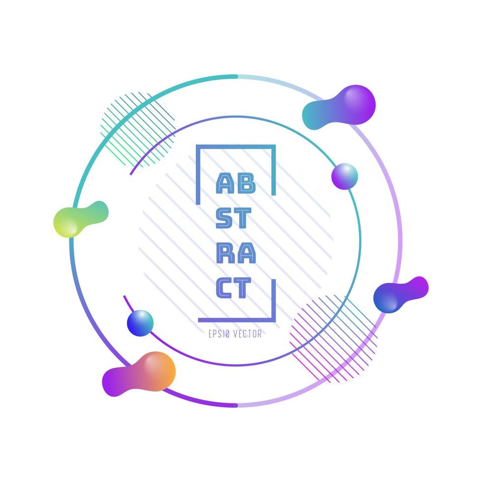 färgglad abstrakt geometrisk bakgrundsdesign. modern kurva flytande färg med flytande former sammansättning. cool bakgrund för webblandningsmall, affisch eller banner. vektor illustration