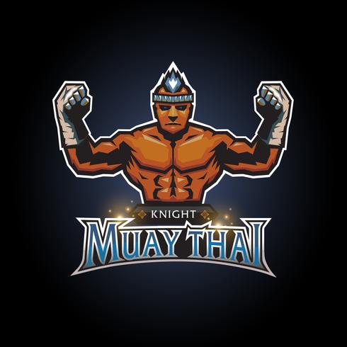 Muay Thai Club-Logo vektor