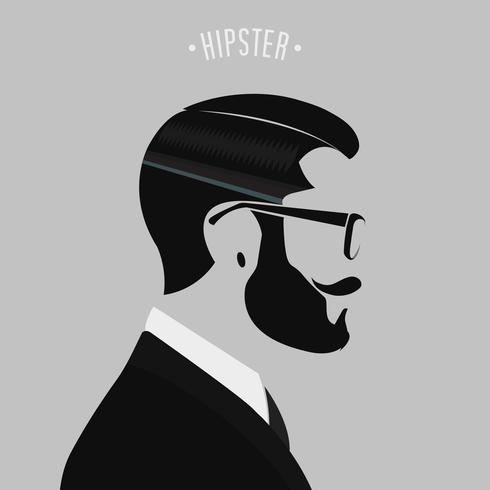 hipster herrmodell vektor