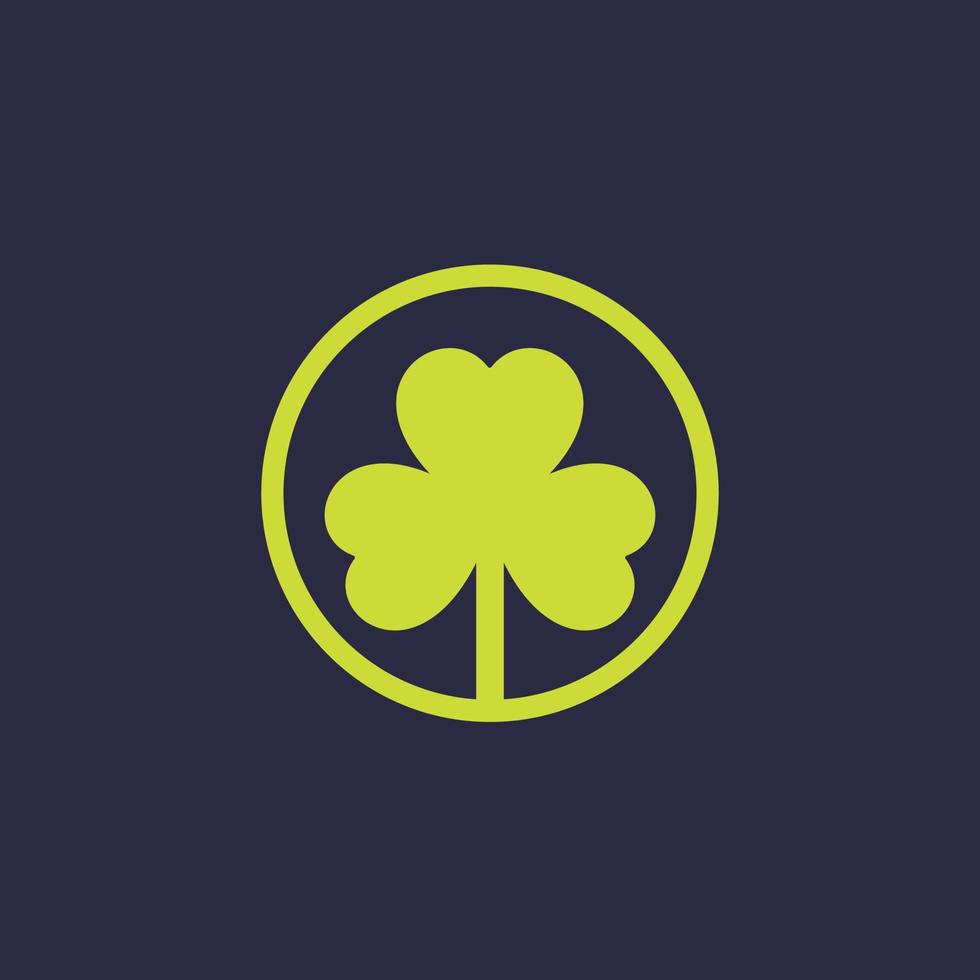 shamrock, trefoil vektor logotyp