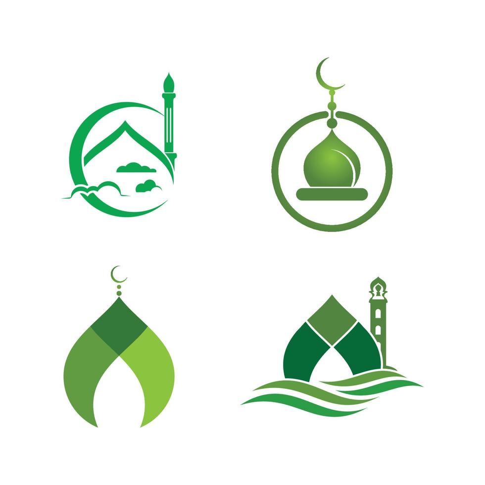 islamisches logo, moschee vektor