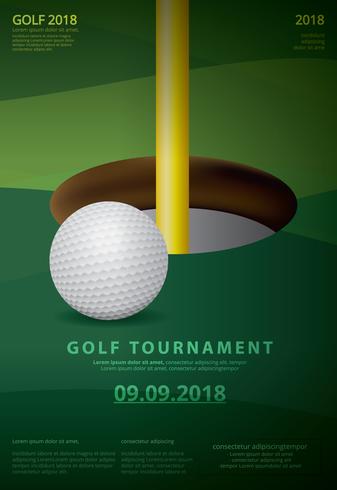 Plakat-Golf-Meisterschafts-Vektor-Illustration vektor