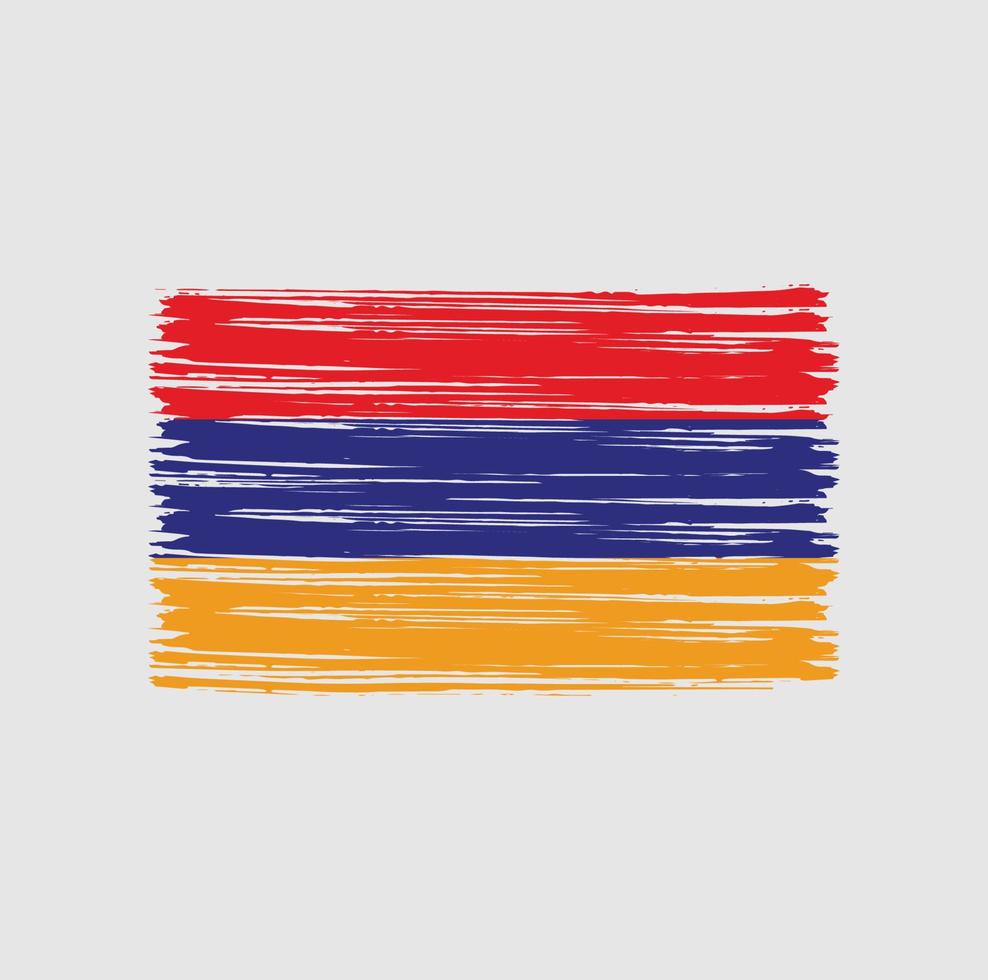 armenien flagge bürste vektor