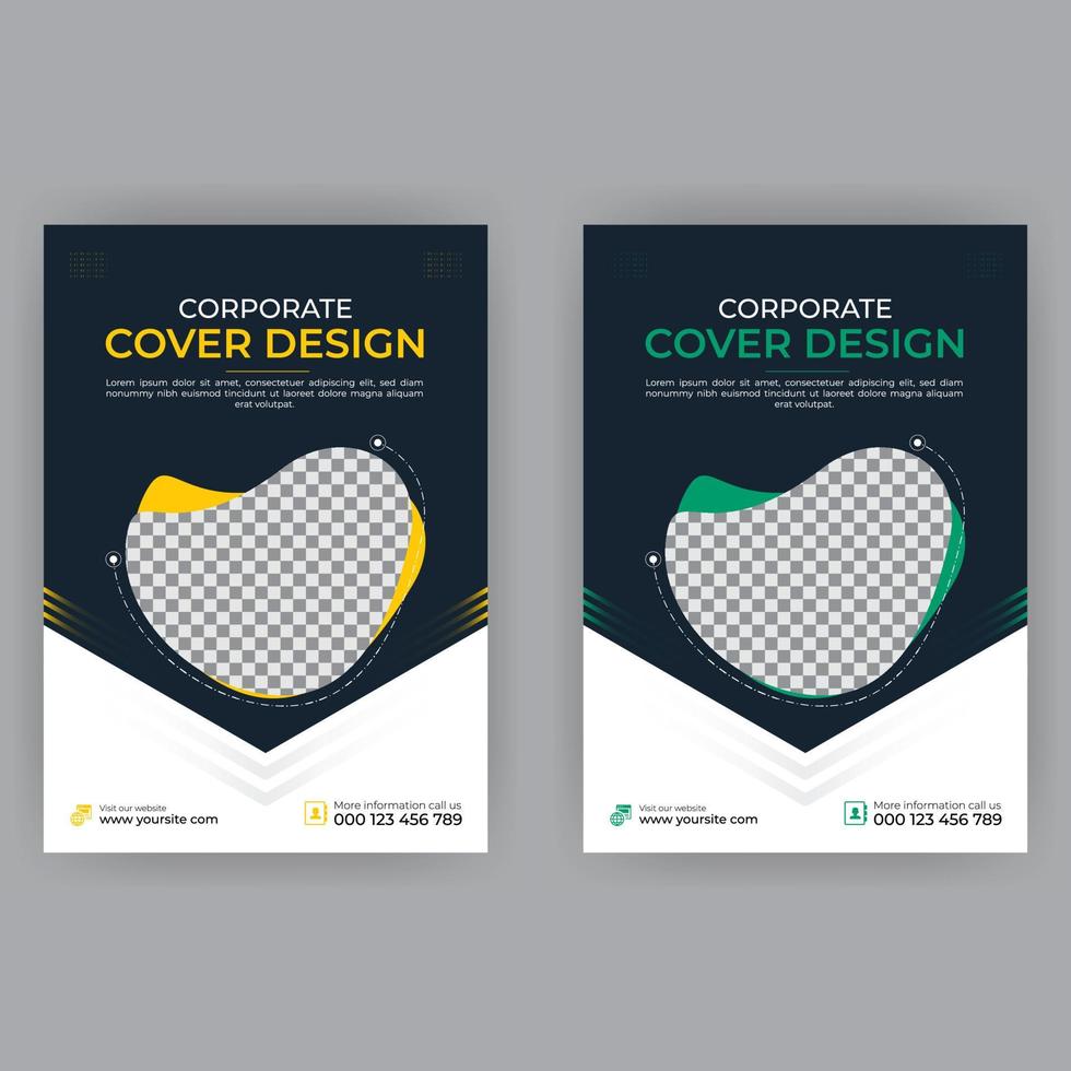 geschäftsbroschüre jahresbericht cover, modernes broschürencover oder flyerdesign. Flyer Präsentation. Katalog mit abstraktem geometrischem Hintergrund. modernes publikationsplakatmagazin, layout, vorlage vektor