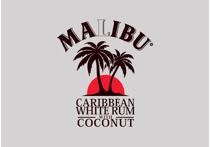 Malibu rum vektor