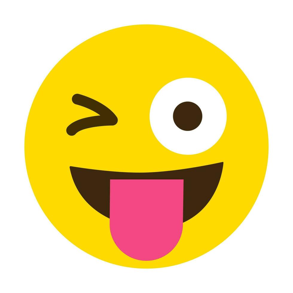 gelbes Gesicht Emoji Smiley Emoticon-Symbol vektor