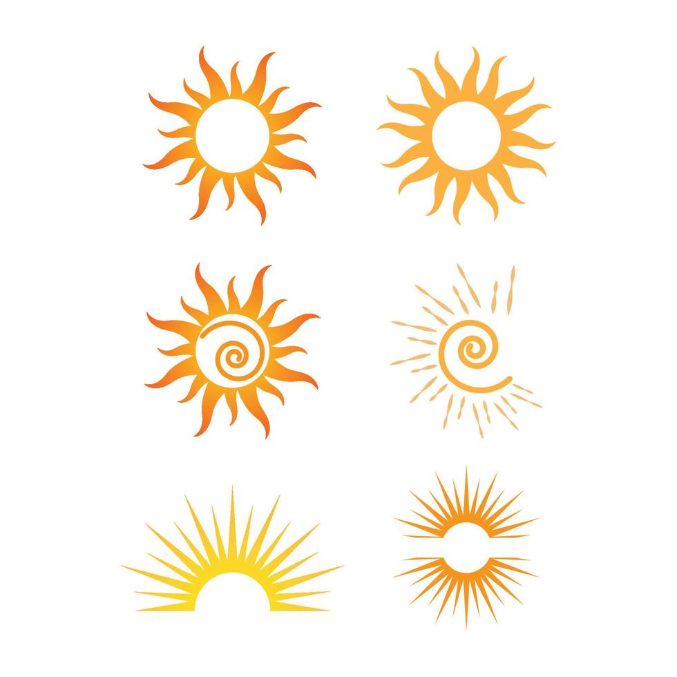 Sonnenillustrationsdesign vektor