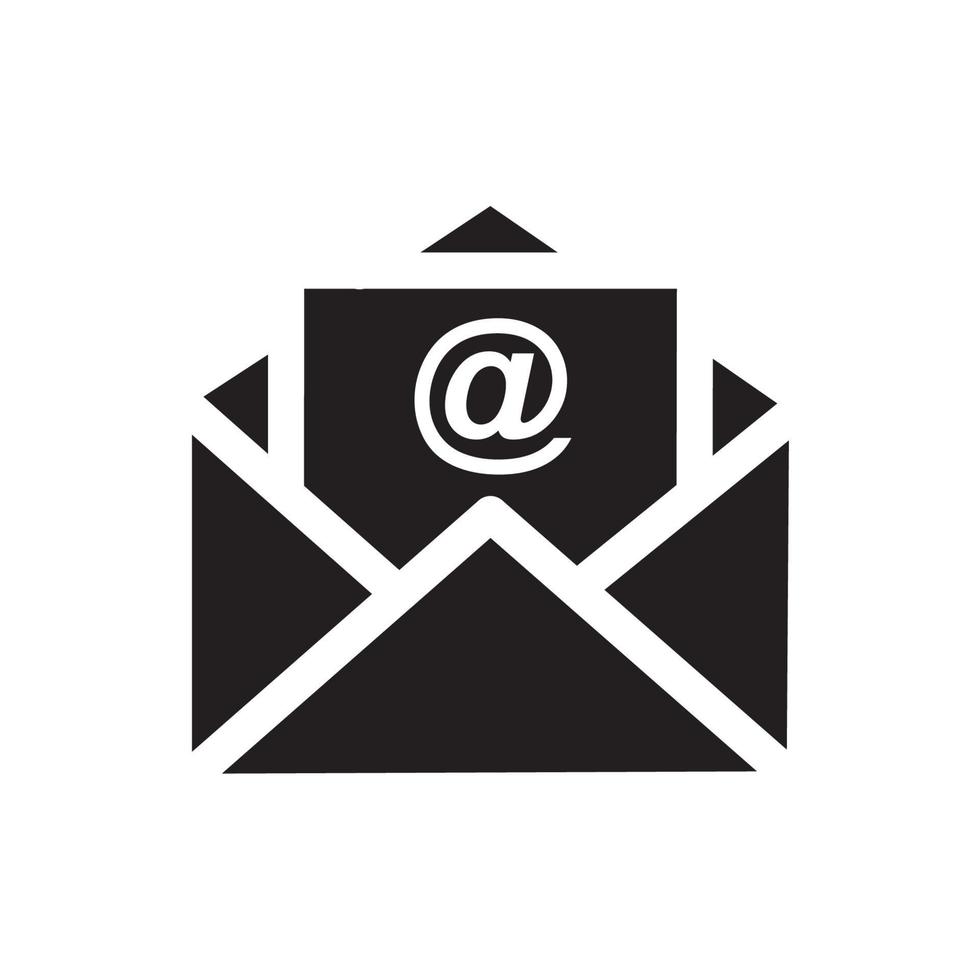 Umriss-E-Mail-Symbol isoliert auf grauem Hintergrund. offenes Umschlag-Piktogramm. Line-Mail-Symbol für Website-Design, mobile Anwendung, ui. Vektor-Illustration. Folge10 vektor