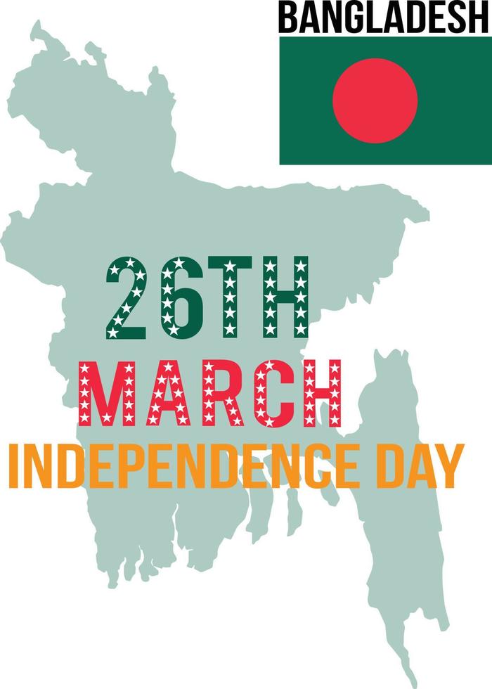 26. märz bangladesch unabhängigkeitstag vektor