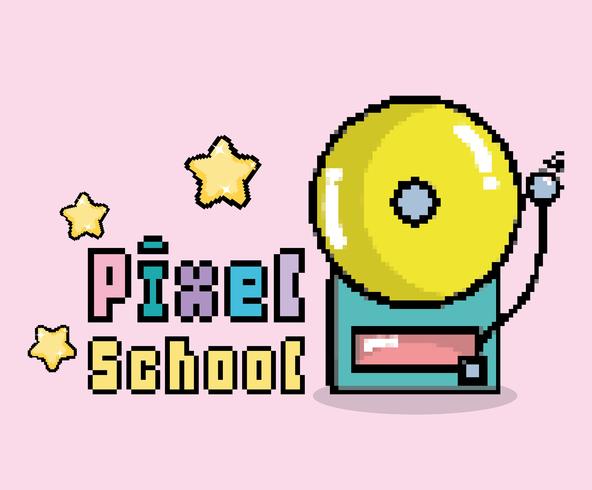 Pixel Schule Kunst vektor