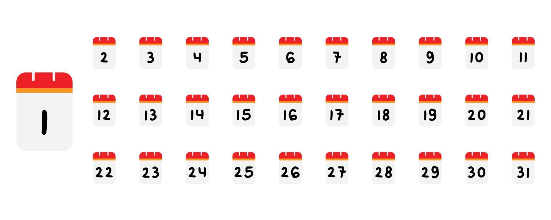 kalenderikon hela dagen utskrivbar vektor