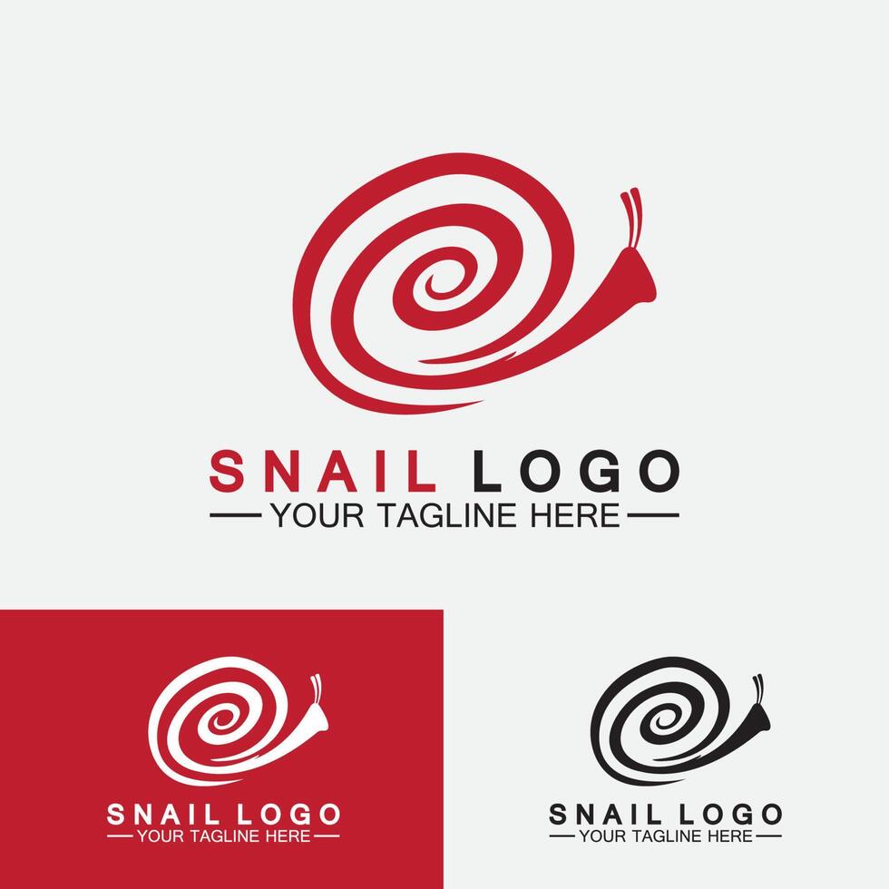 Schnecke Logo Vorlage Vektor Icon Illustration Design