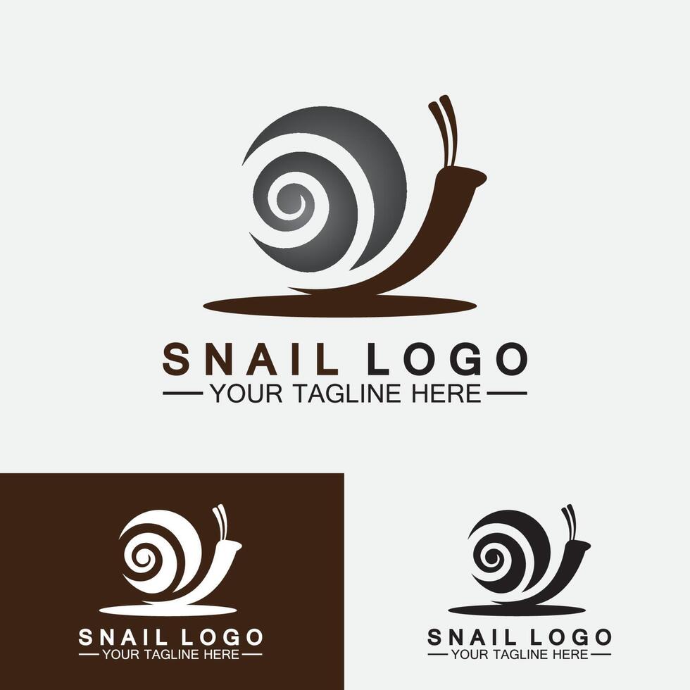 Schnecke Logo Vorlage Vektor Icon Illustration Design