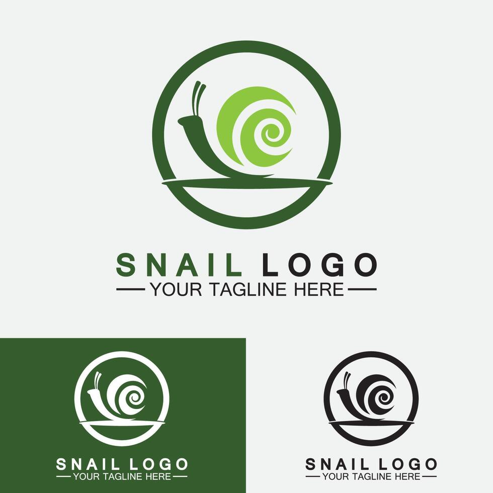 snigel logotyp kreativ modern design inspiration vektor