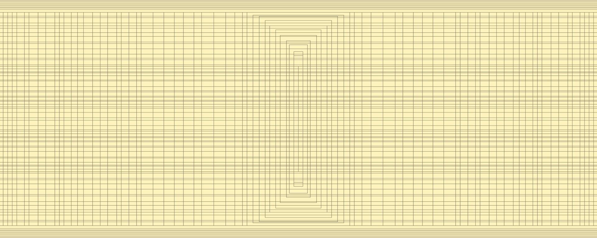 abstraktes geometrisches Muster mit isolierter Quadratzelle in Perspektive vektor