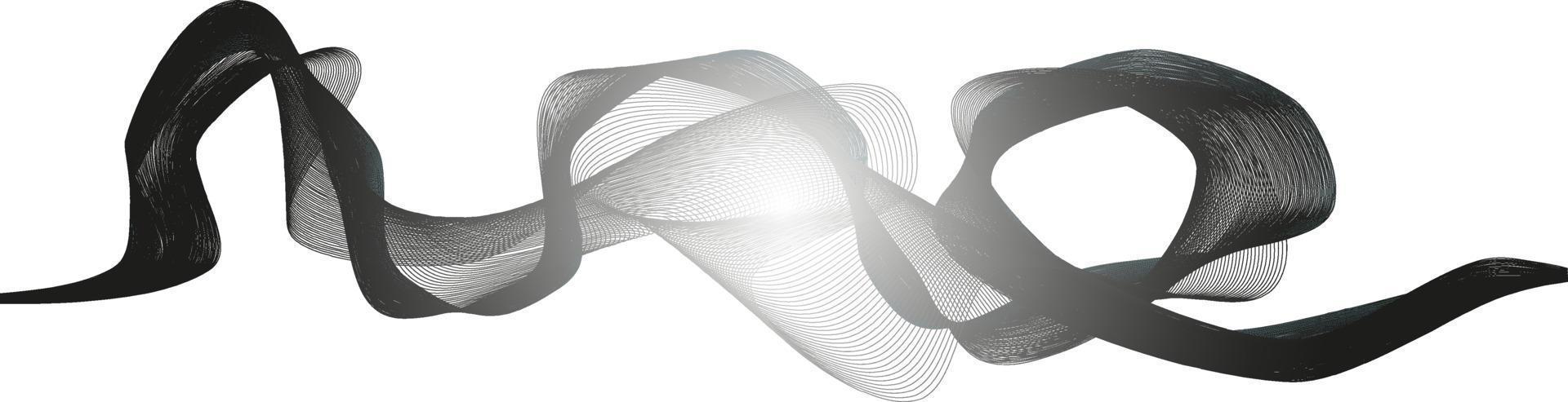 abstraktes wellenelement für design. digitaler Frequenzspur-Equalizer. stilisierte abstrakte Wellenlinien Hintergrund. Vektor-Illustration. gebogene Wellenlinie, glatter Streifen. vektor